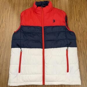US Polo Assn  puffy vest men’s size small